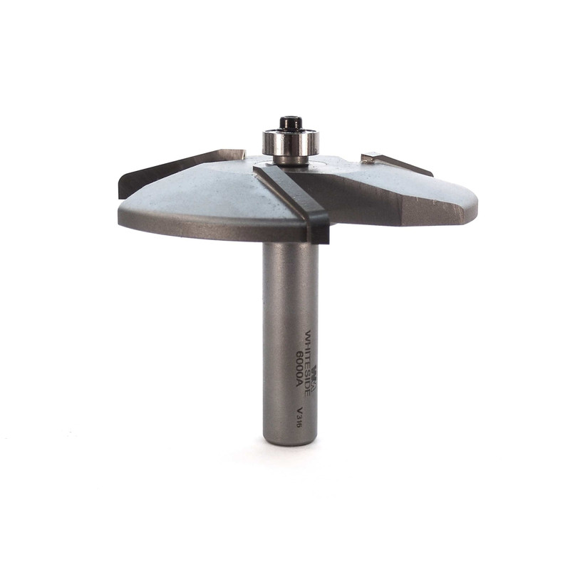 6000A 3-Wing Large Raised Panel Router Bit 3-3/8" D, Straight with Radius
